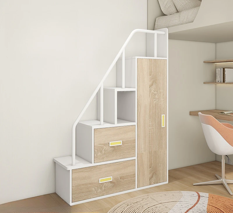 

Ladder household children's room upper and lower bed ladder cabinet sold separately Customized tree house stair cabinet Wardrobe
