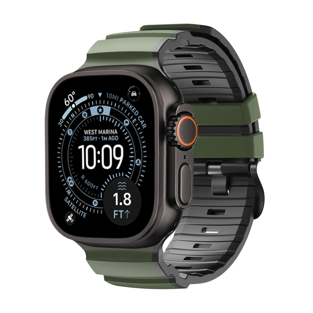 Für Apple Watch Ultra 2/3 Armband 49mm 46mm 45mm 44mm 42mm Trail Sport Silikon-Armband Correa Strap Series 11/10/9/8/7/SE 3 Gürtel – Detail 12
