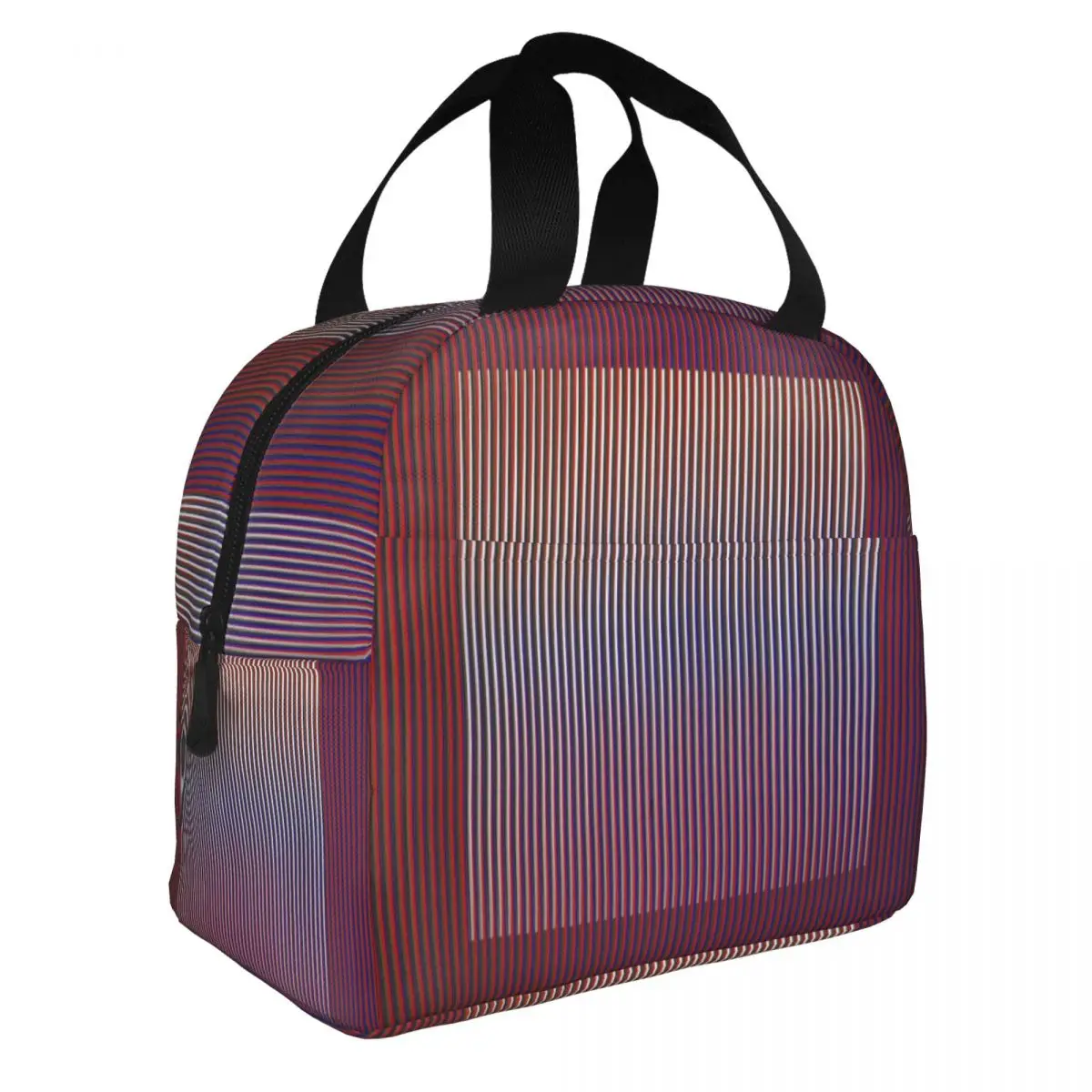 Benutzerdefinierte Carlos Cruz Diez isolierte Lunchtasche für Damen, wiederverwendbar, Phlegromie-Kühler, Thermo-Lunchbox, Büro, Arbeit, Schule