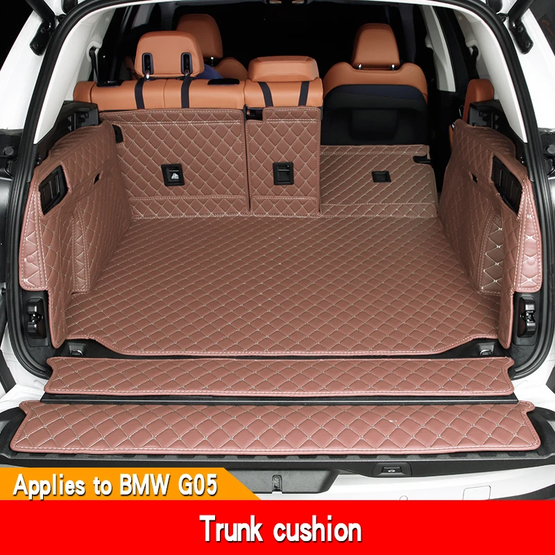 Leather protective pad for car trunk waterproof and dustproof pad for BMW X5 G05 interior refitted accessories.