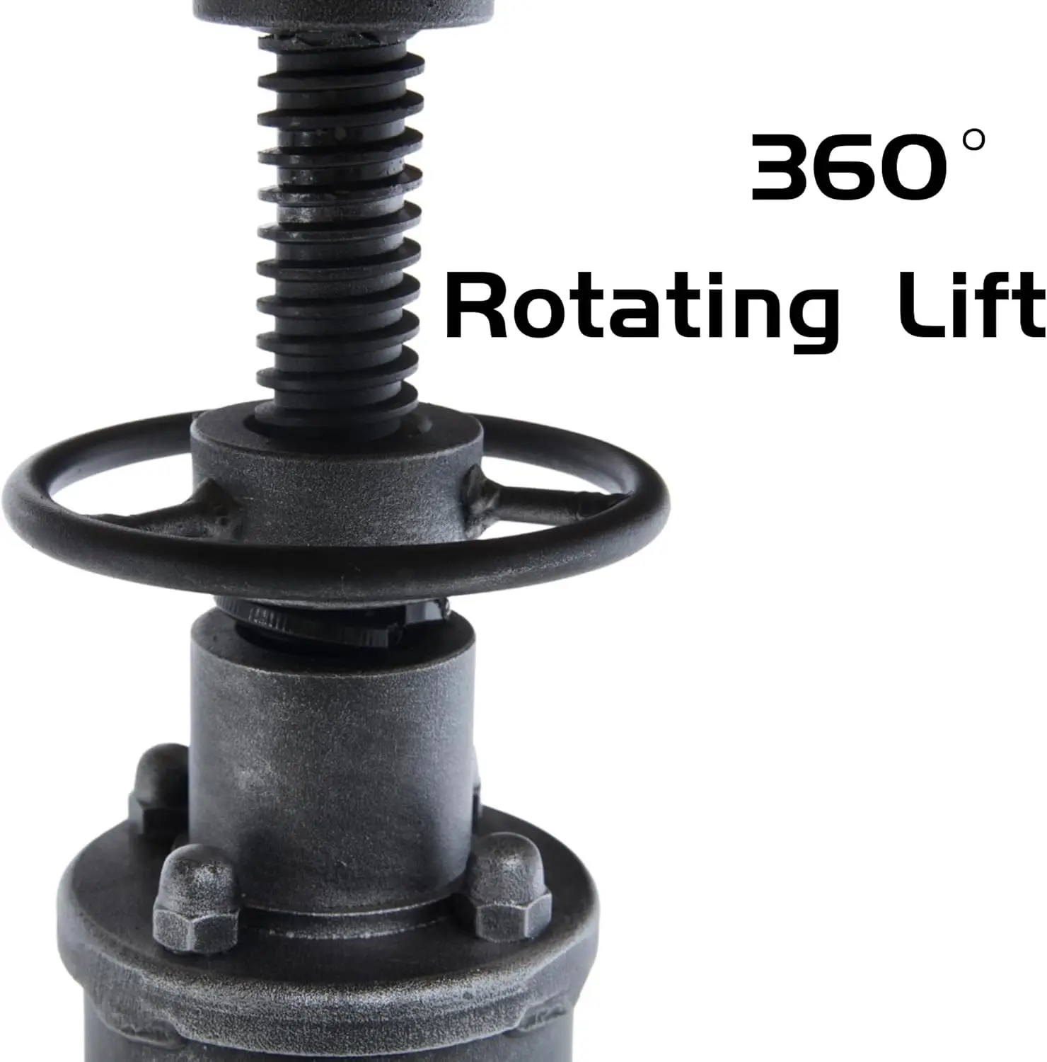 Bar Table 38.5" Whiskey Standing Pub Dining Cafe Table Rustic Round Swivel Brown Wood Top Metal Base Heavy Duty for Kitchen, Caf