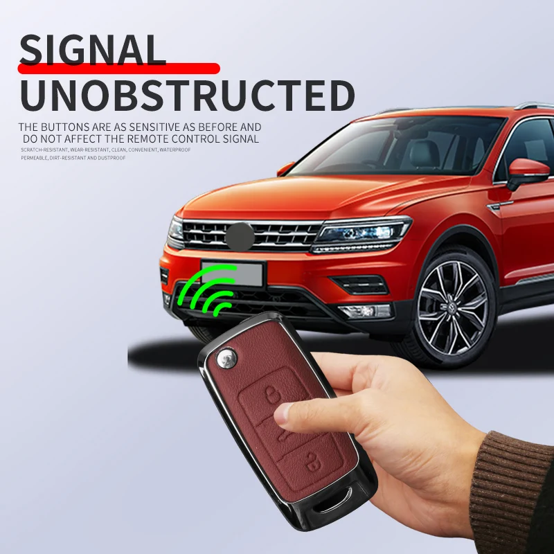 Zinc Alloy Car Key Case Cover for VW Volkswagen Polo Tiguan Passat B5 B6 B7 Golf 4 5 6 MK6 Jetta Lavida Skoda Octavia Seat Leon view 4