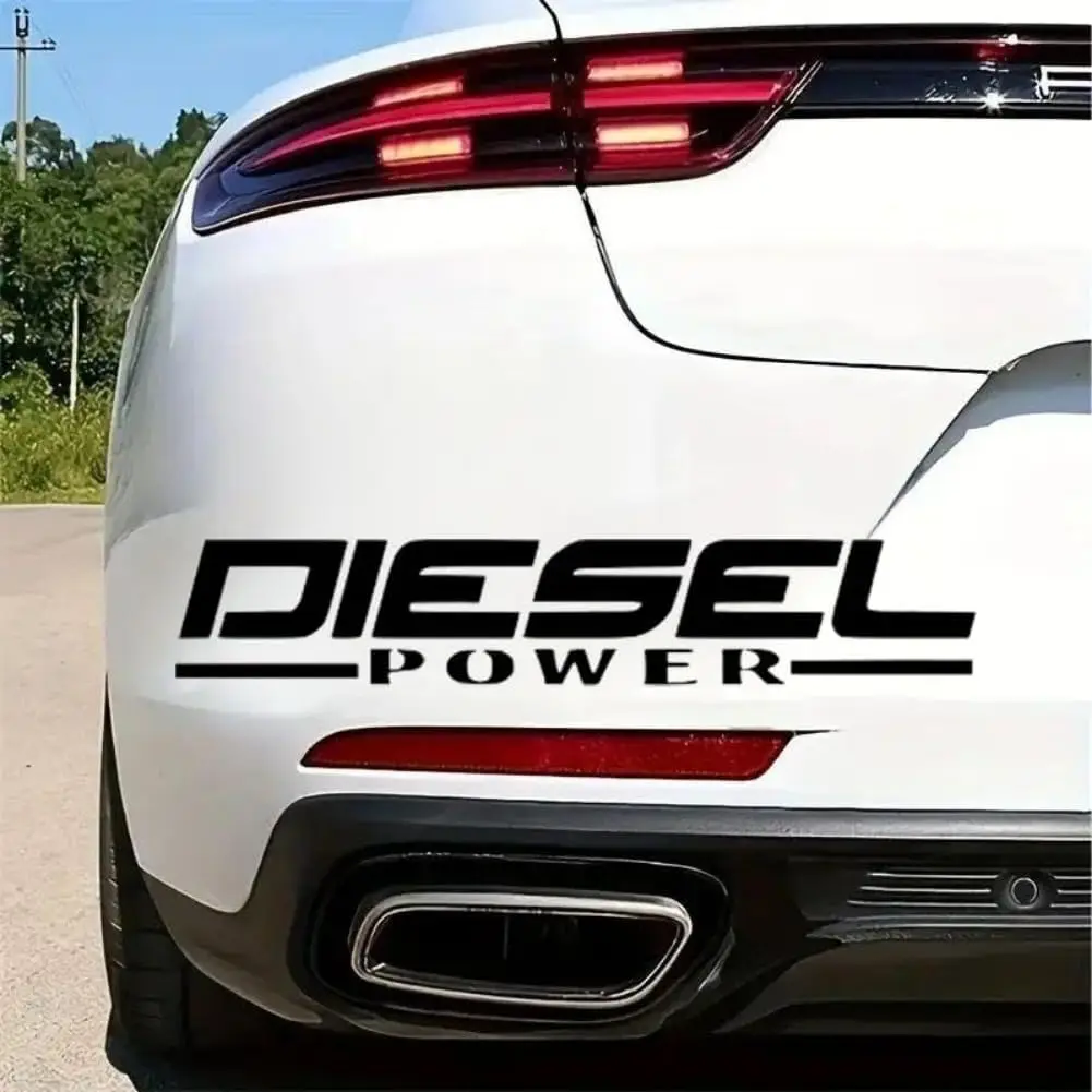 

2 шт., сверхмощная виниловая наклейка с дизельной мощностью, водонепроницаемая и прочная наклейка на автомобиль