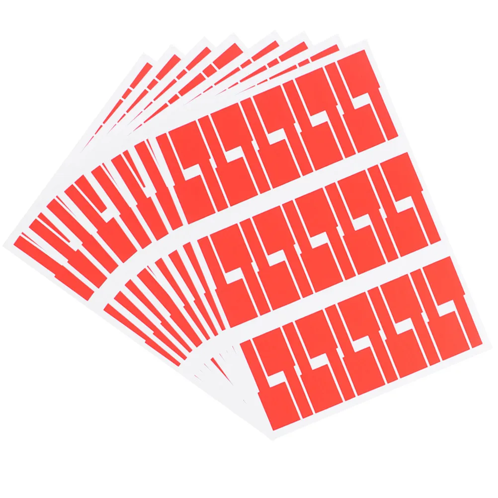 10Pcs Indoor Outdoor Rated Cable Label Stickers Synthetic Paper Self Adhesive Tear Resistant Sunlight Uv Proof for Computer Room