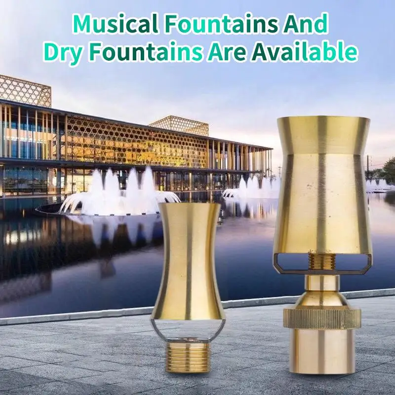 Swimming Pool Decorative Fountain Nozzle Head Garden Decorative Outdoor Fountain Brass Nozzle Head