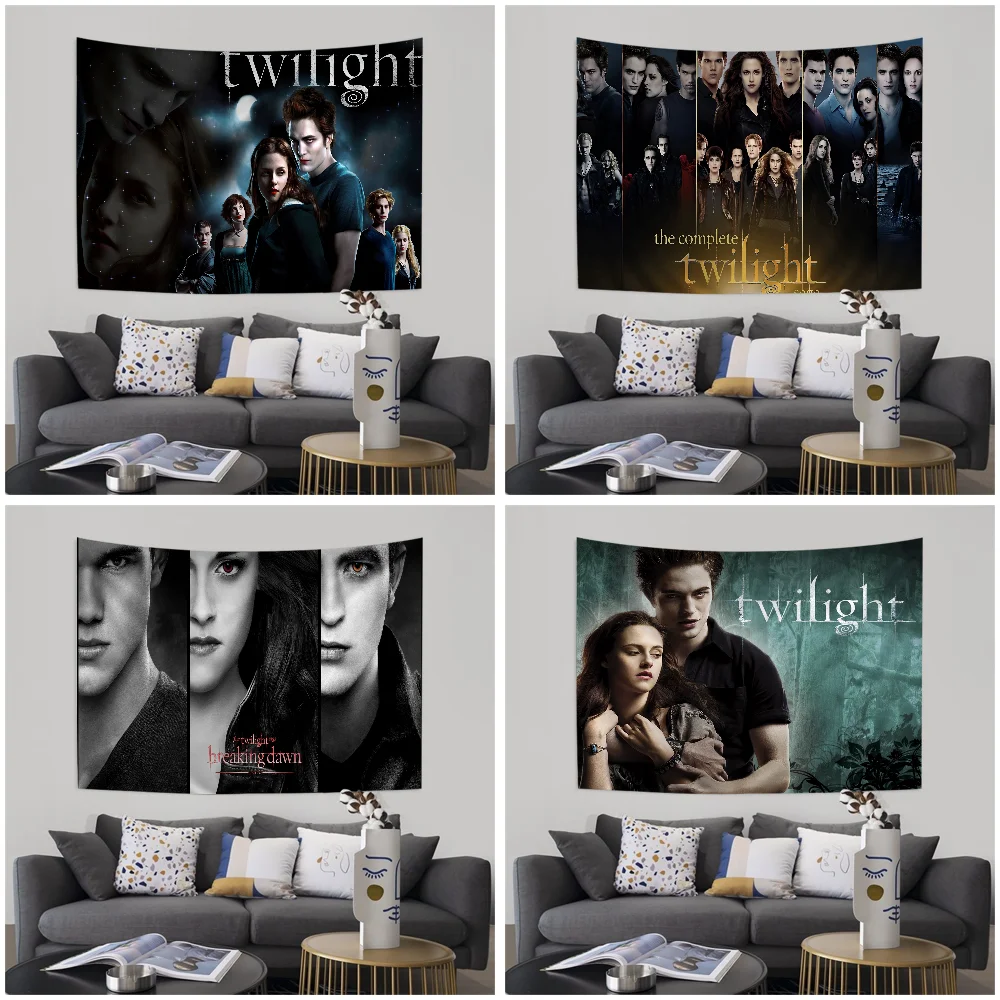 TV Twilight Isabella Edward Cullen DIY Wall Tapestry Hanging Tarot Hippie Wall Rugs Dorm INS Home Decor