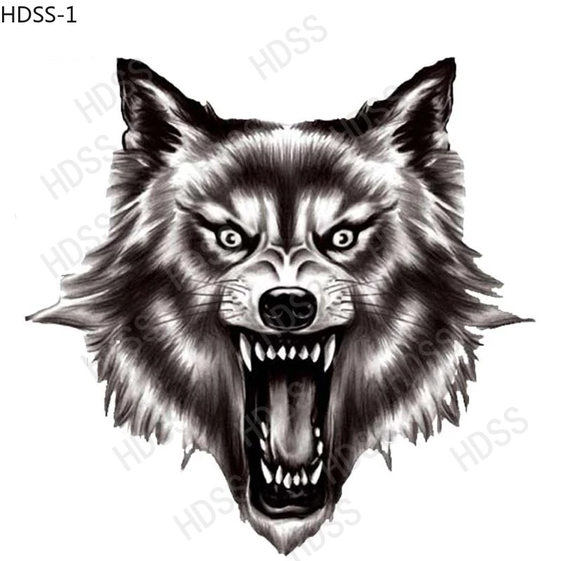 

HDSS Ferocious-Wolf Car Stickers Funny Vinyl Animal Stickers Windshield Stickers Motorcycle Helmet Laptop Decorative PVC
