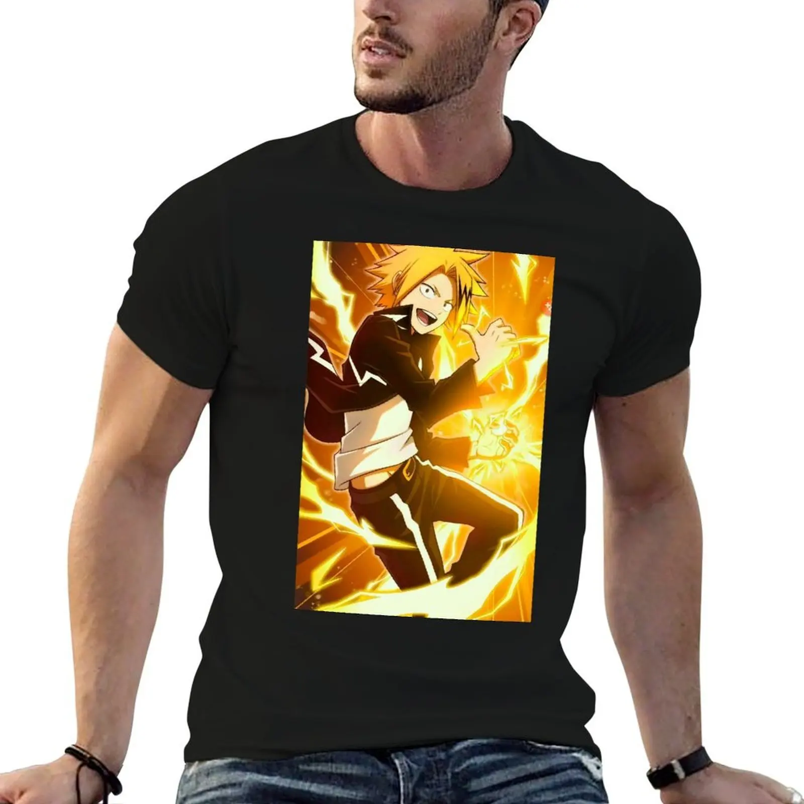 

KAMINARI DENKI T-Shirt cotton t shirts man 100% t shirt man casual T-Shirt