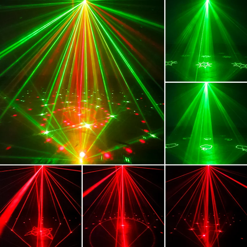 WZSTAR بالجملة الليزر 2 ثقوب 48 أنماط الليزر أضواء دي جي التحكم عن بعد أضواء للمسرح ديسكو لشريط الحدث KTV نادي الخفيفة #3