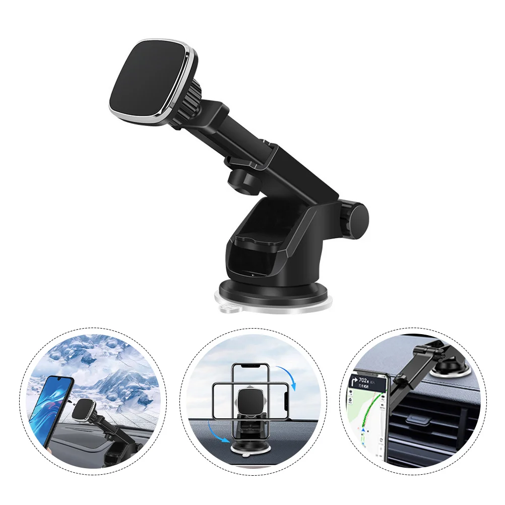 Magnetic Phone Car Mount Telescopic Arm Phone Holder for Dashboard Windshield