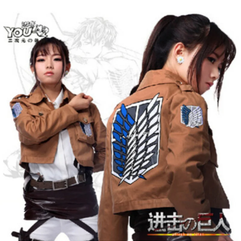 Cosplay Shingeki no kyojin jacket, Legion clothing Titan jacket, full size high-quality Eren Levi jacket