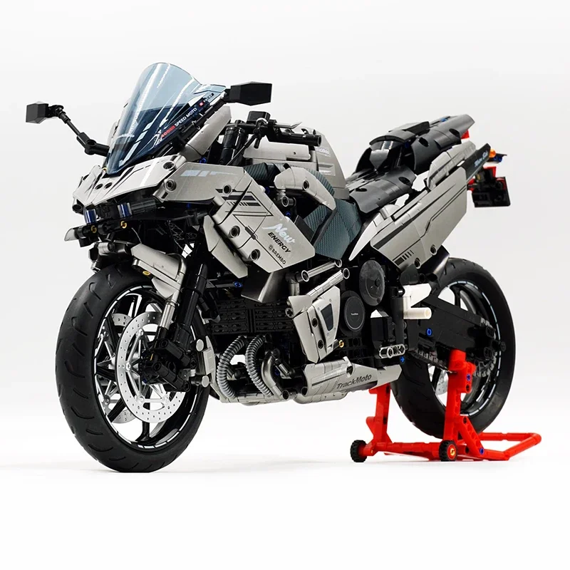 

New GULY 60525 1:5 Technical Motorcycle Building Block Model Sports Vehicle Bricks Assembling DIY Toys for Boy Chrismas Gift Kid