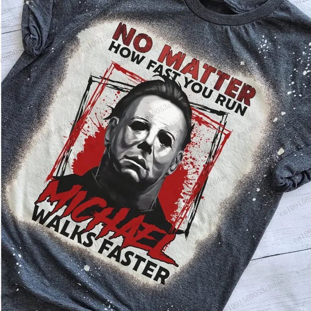 Hot Selling Youth Halloween Men's Michael Myers Halloween 3D T Shirt Thriller Bloodiness Style Unisex Christmas Adult Kid Tee