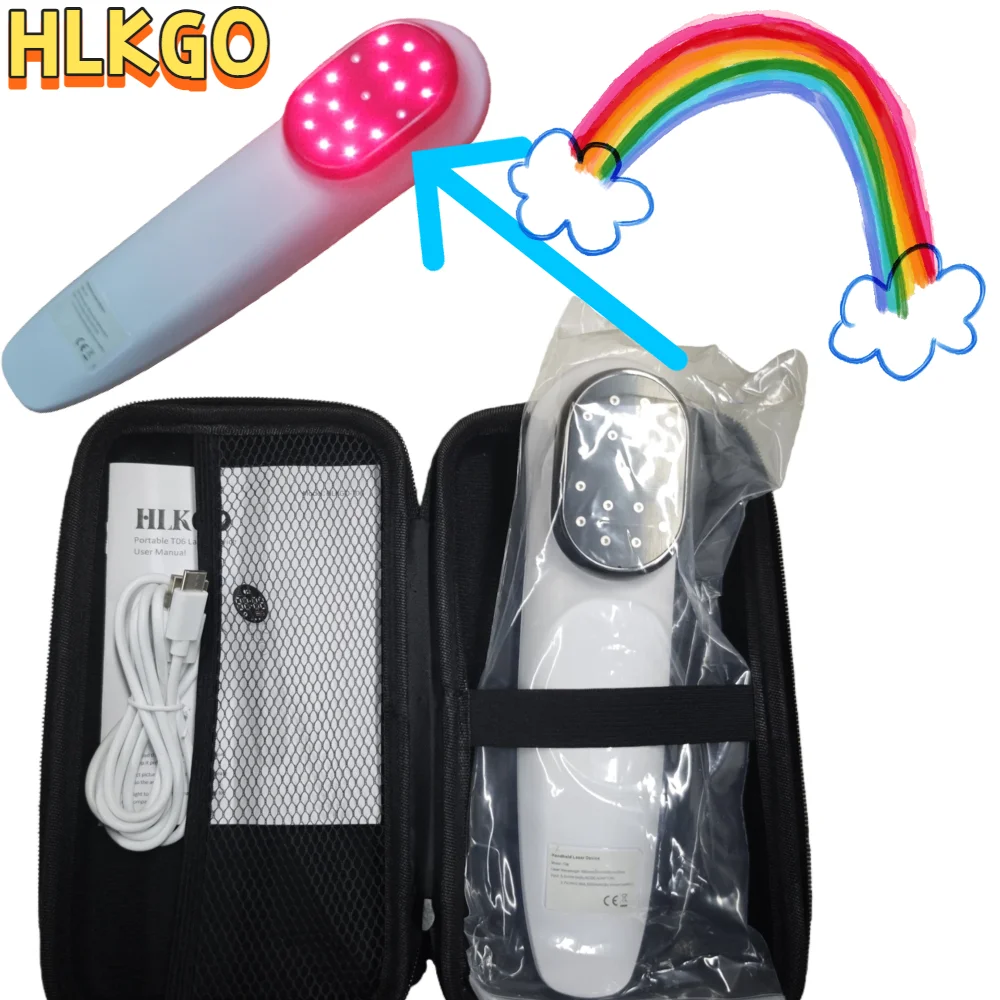 

Dual Wave Professional Therapy Laser, 560mW 808nm & 650nm Cold Laser Physiotherapy Device for Pain Treatment and Relaxation