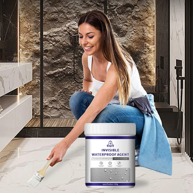 [1 + 1/2 + 2] Transparent waterproof pool wall leak waterproof adhesive outer wall waterproof paint transparent bathroom tile waterproof bond