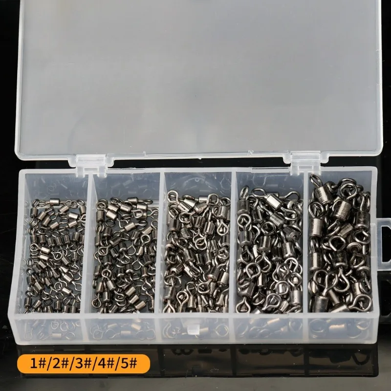 

8-shaped Ring Connector Stainless Steel Lure Swivel Fishing Gear Accessories 8-shaped Ring Set 200 Pieces