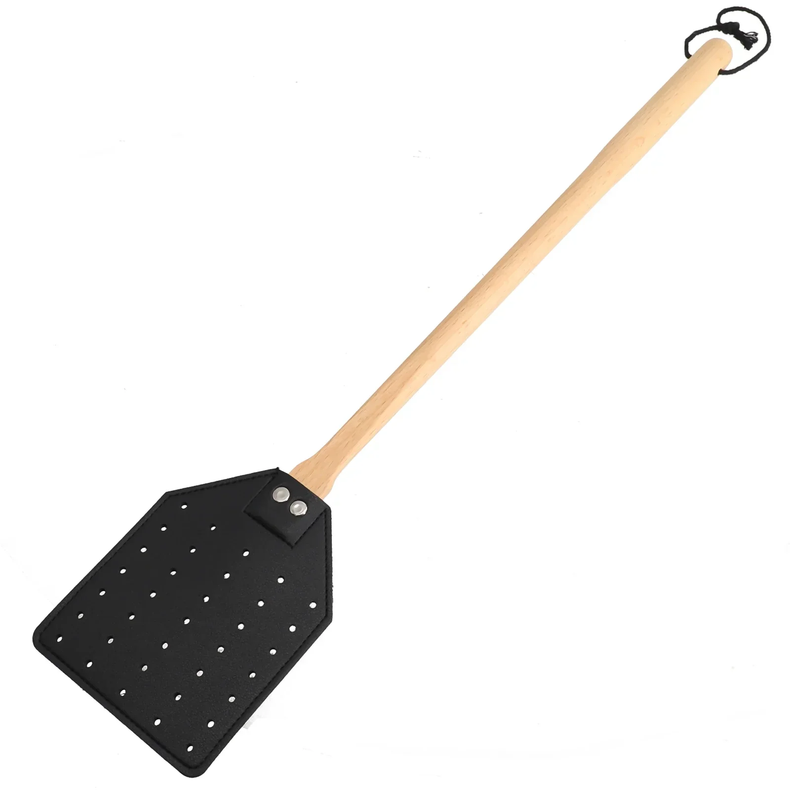 High Quality Brand New Fly Swatter Leather Killer Insect Accessories Beech Wood For Ind Heavy Duty Long Handle