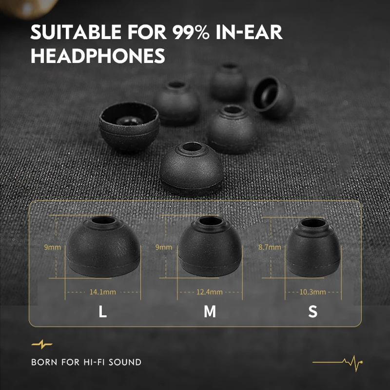 CCZ ZT01 سيليكون استبدال سماعات الأذن 3 أزواج/12 زوج (S/M/L) متوازن داخل الأذن يغطي سماعات الأذن لسماعات KZ ZS12 PROX ZA12 EDX