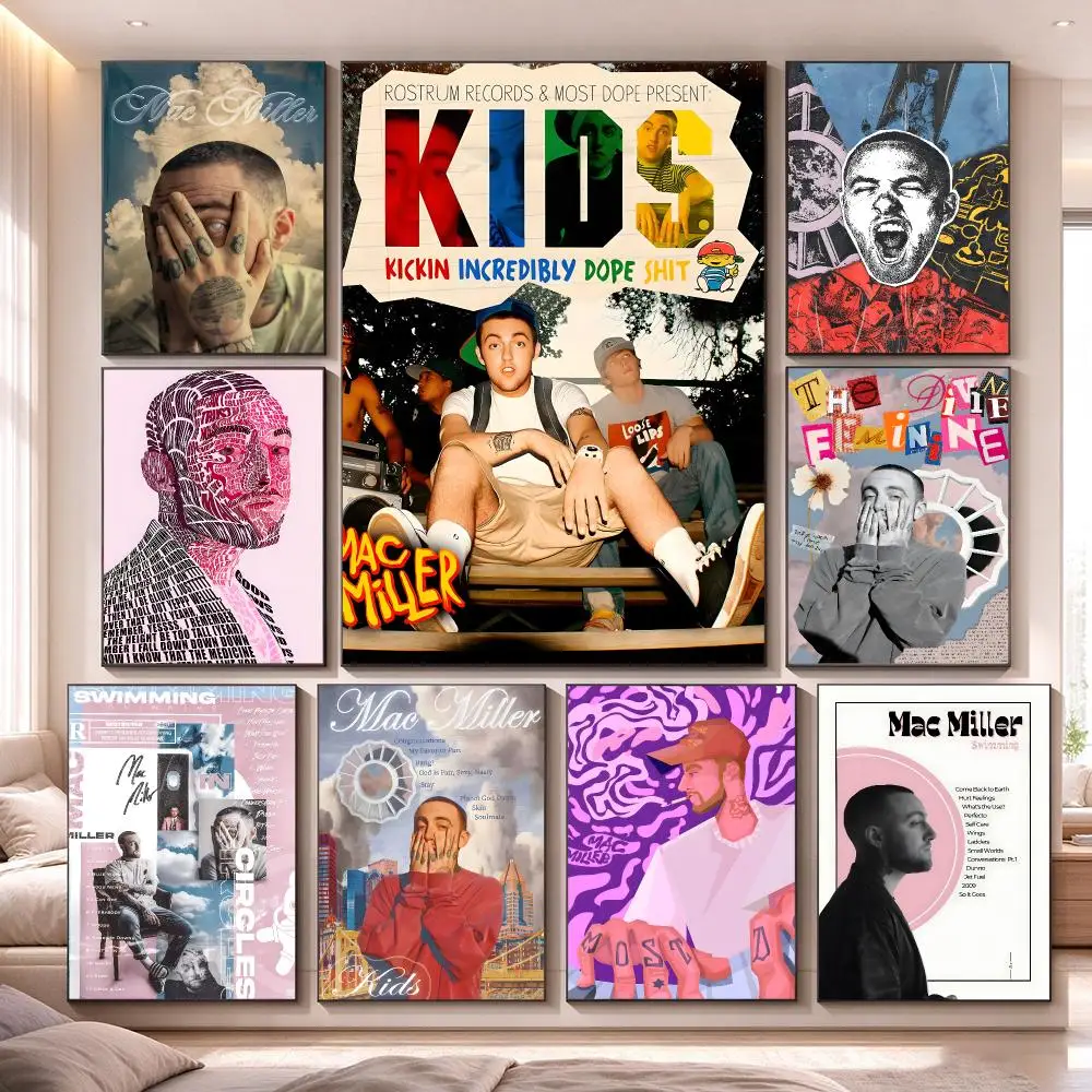 Rap Artist M-Mac Miller Poster Household Room Decoration & Holiday Presents | High Definition Indoor Wall Prints