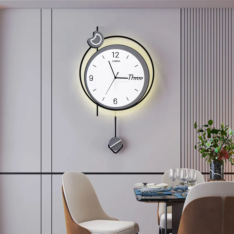 Nordic Vintage Clock Wall Aesthetic Modern Creative Design Clock Wall Minimalist Fashion Orologio Da Parete Ornaments Home Decor