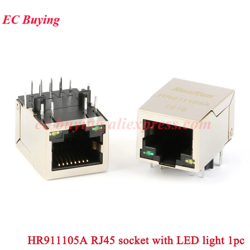 1-2Pcs Mini ENC28J60 Network Module ENC28J60/SS HR911105A Ethernet Adapter Board Controller SPI Interface 3.3V 25MHz Crystal
