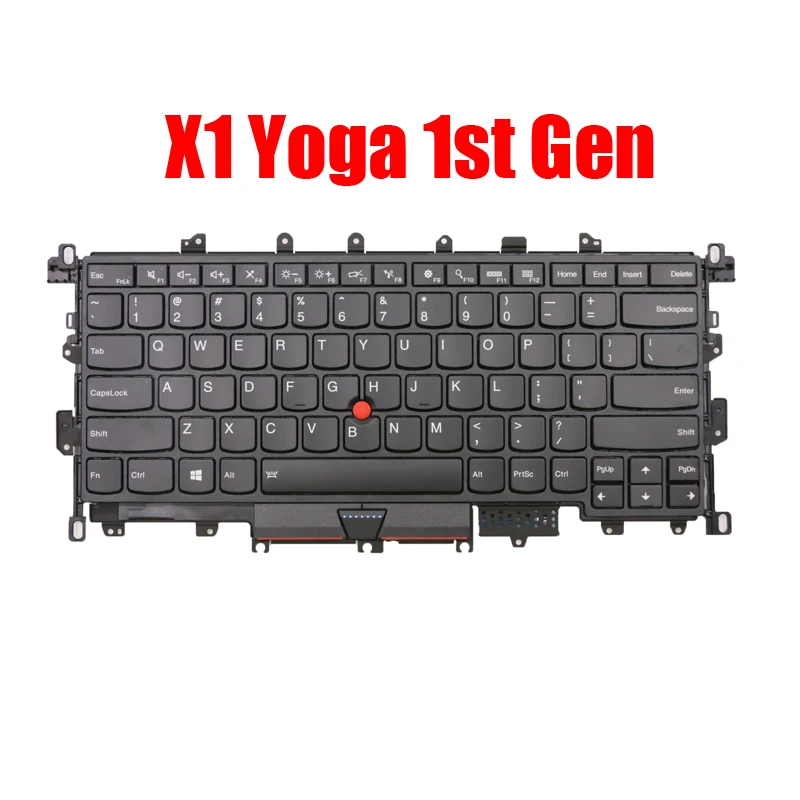 

Клавиатура для Lenovo Thinkpad X1 Yoga 1st Gen 20FQ 20FR, английский, США 01AX828 01AX829 SN20L78227 SN20L78228 с подсветкой, новая