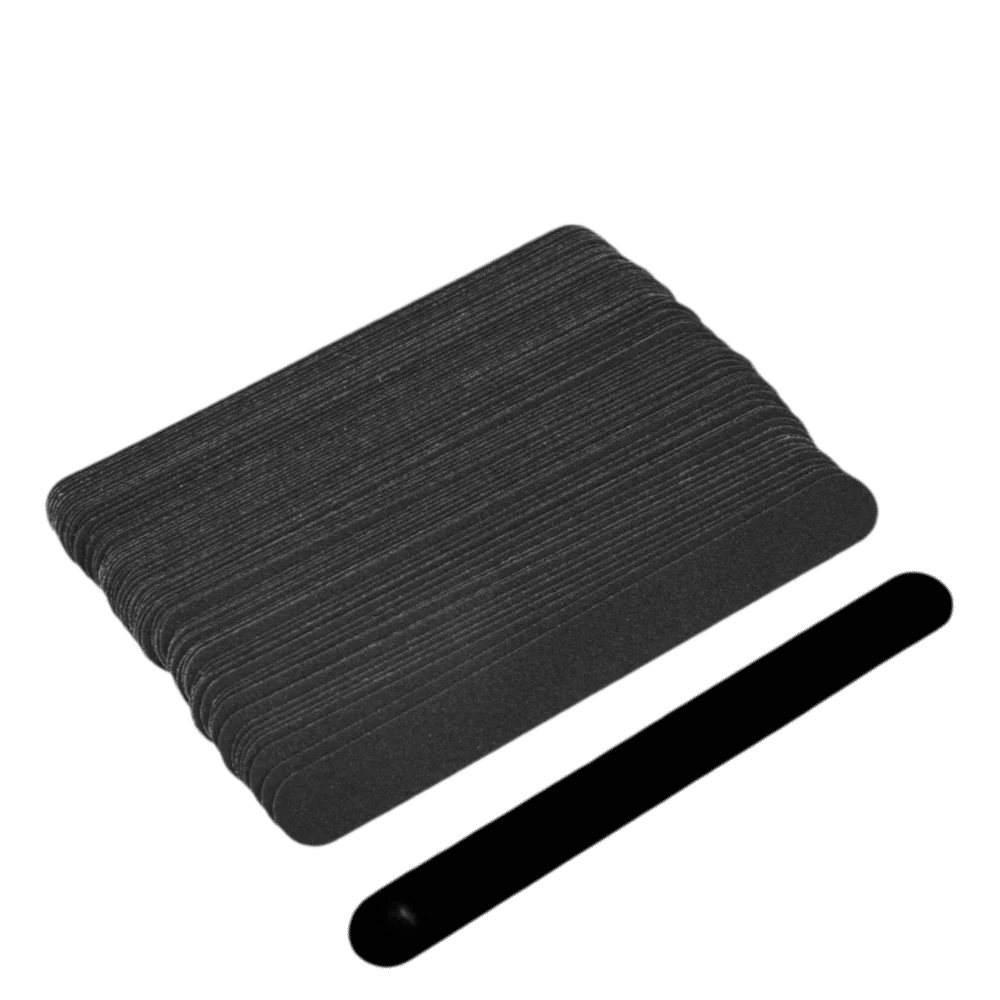 100枚入り-再利用可能なベースプレート交換用ネイルファイルストリップ-黒砂表面交換用ネイルファイルストリップキット-ネイルファイルストリップ