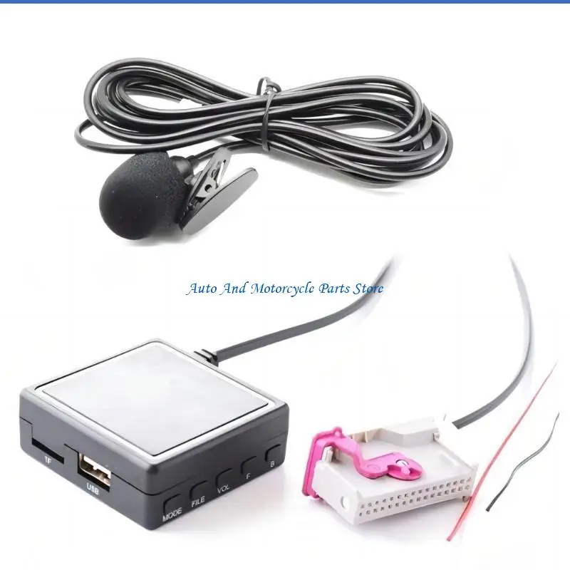P9FD Stereo Bluetooth-compatible AUX Adapter Car Stereo Media Adapter RNSE 32Pin