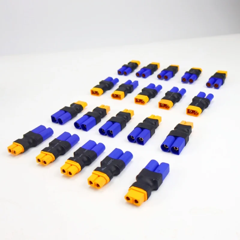 لا يوجد سلك موصل محول القابس لبطارية ليبو مركبة RC FPV ESC - اتصال سهل EC3 EC5 إلى XT60 ذكر أنثى #2