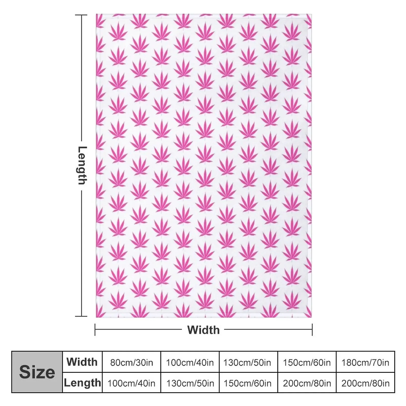 pink weed Throw Blanket Custom Luxury Brand Decorative Beds Designers Blankets