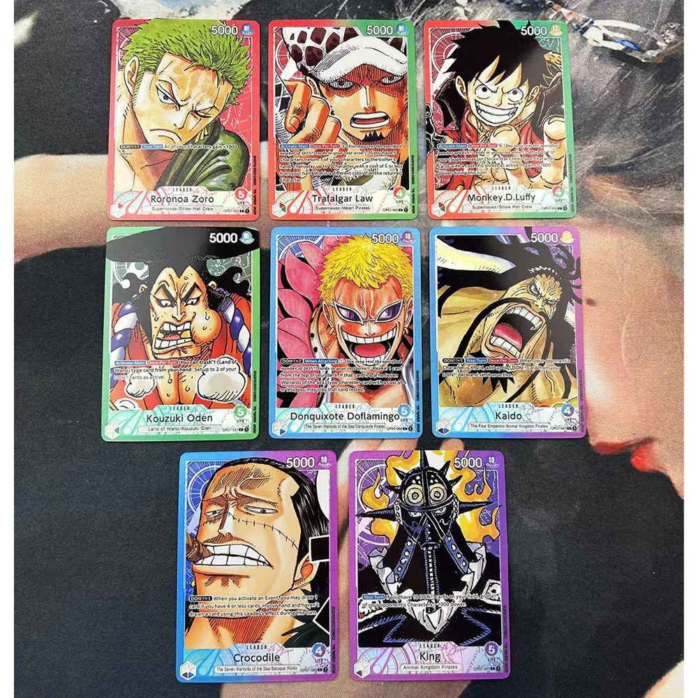 ONE PIECE Anime characters ami Trafalgar D Water Law DIY Homemade Collection card Christmas birthday gift Game toys