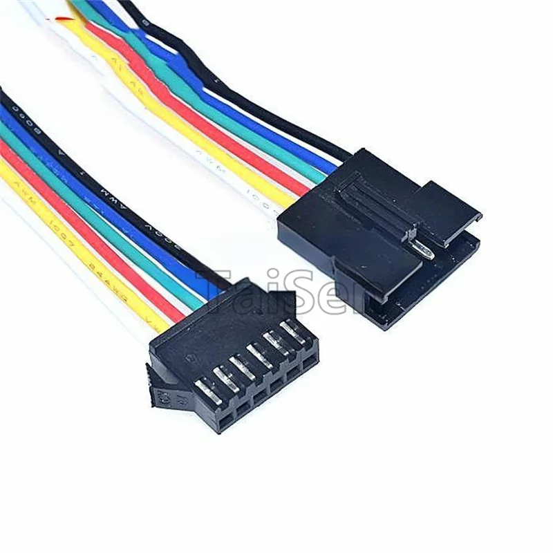 5PCS SM terminal wires aerial mating connectors SM6P Female SM5P SM6P Male mating connecting wires 2.54MM connectors 10CM 20CM