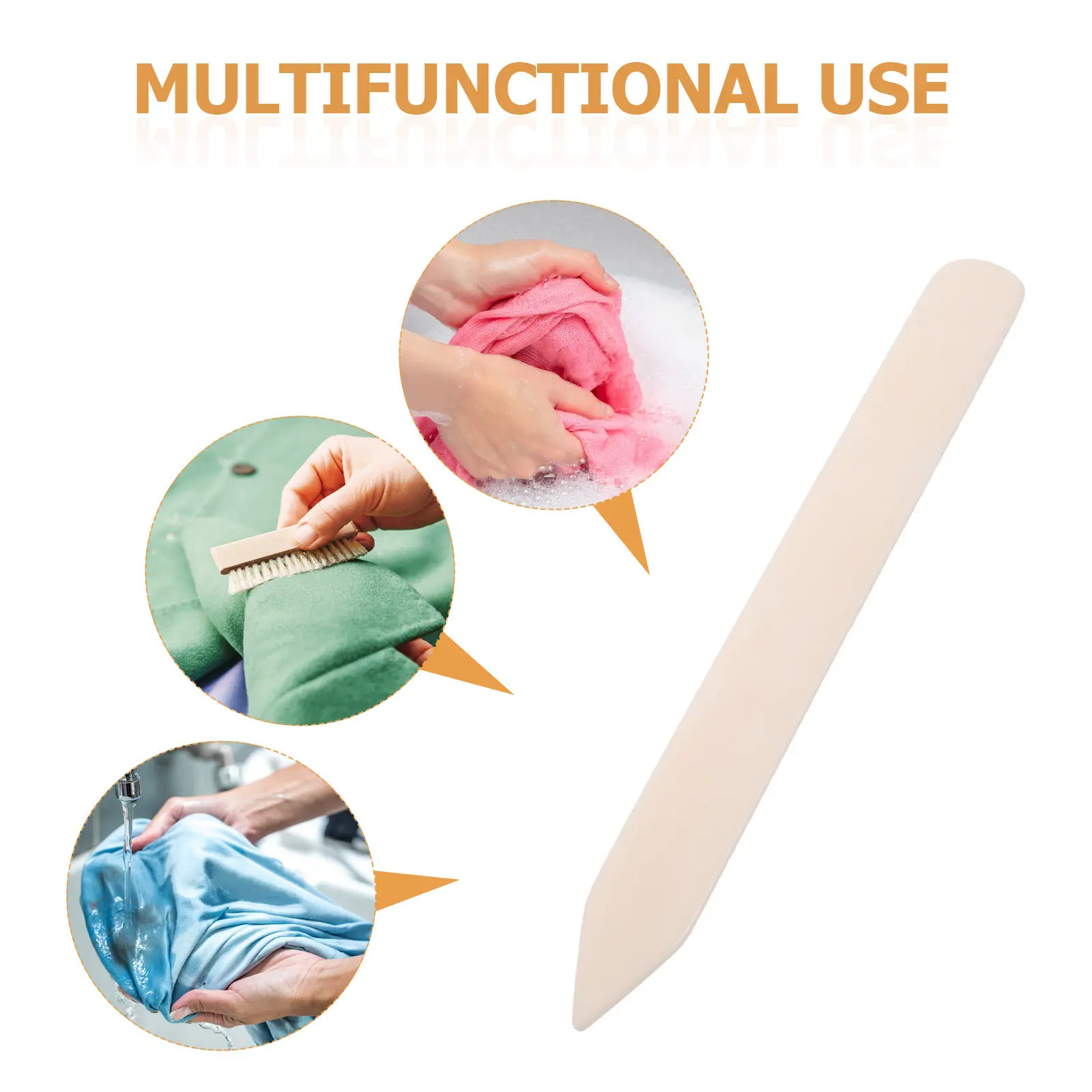 Bone Scraper Stable Ergonomic Laundry Stain Removal Tool Non-Slip Fabric Cleaner Portable Stain and for Clothes