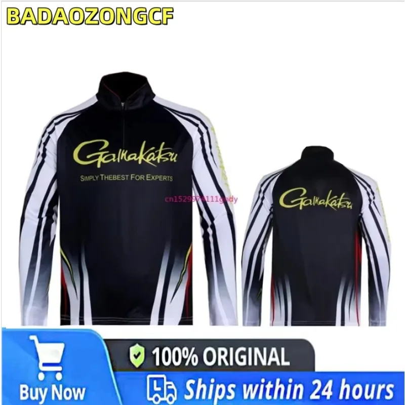 Breathable Fishing Shirts Sport Outdoor Man Long Sleeve Fishing Clothing Profesional Quick Dry Anti-UV Hiking Clothes