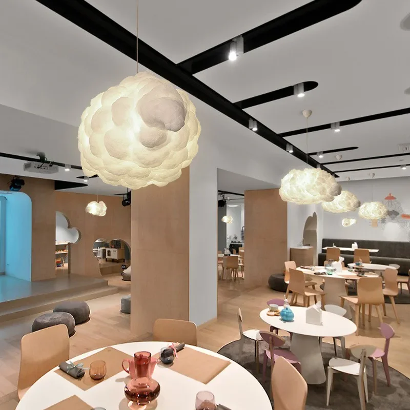 

Designer Creative Cloud Silk Clothing Store Window Decoration Simple Restaurant Bedroom Kindergarten Children's Room Chandelier