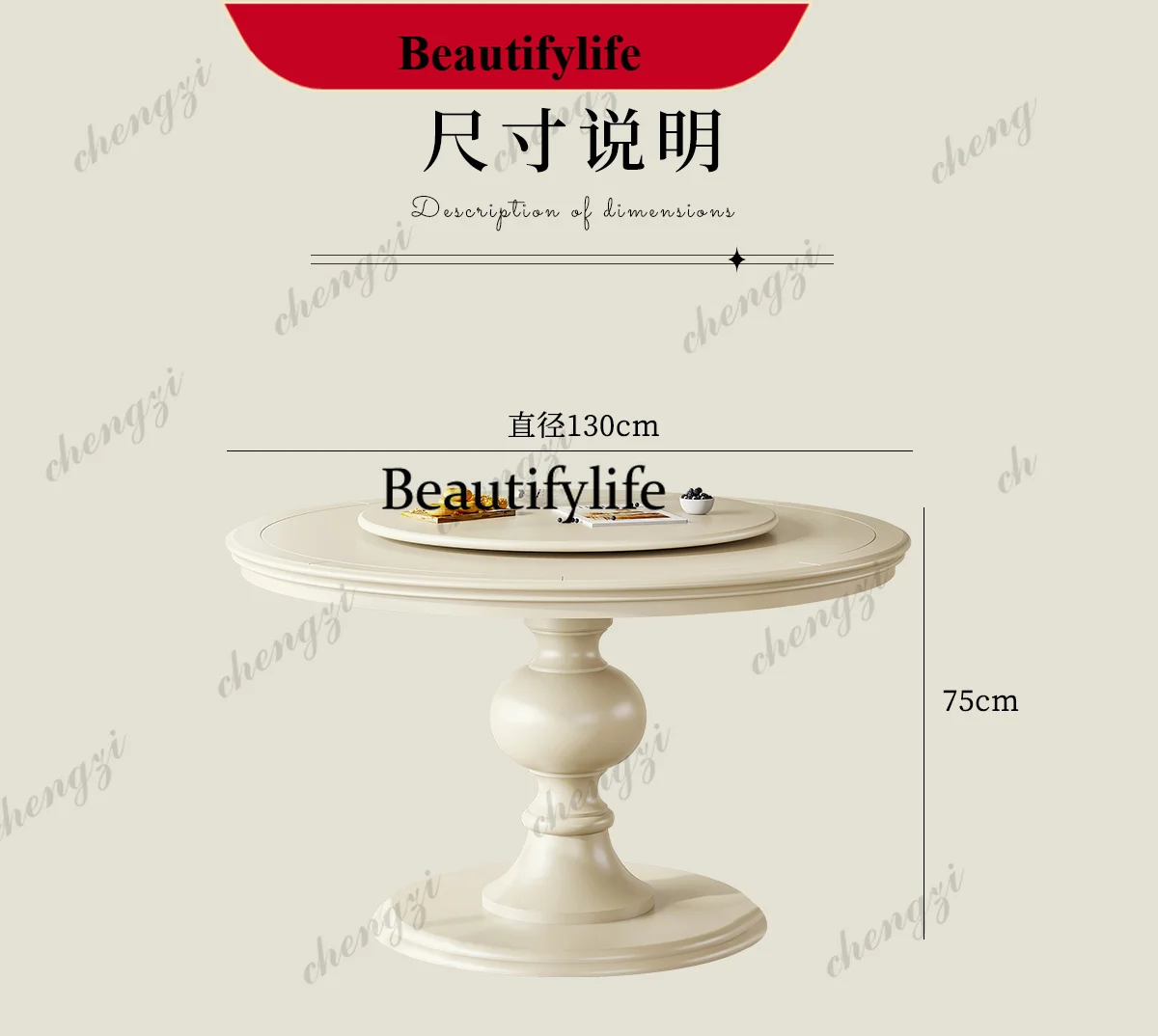 M178  Designer Modern Wooden Dining Table Living Room Rotator White Table Restaurant Round Nordic Tavoli Da Pranzo Kitchen