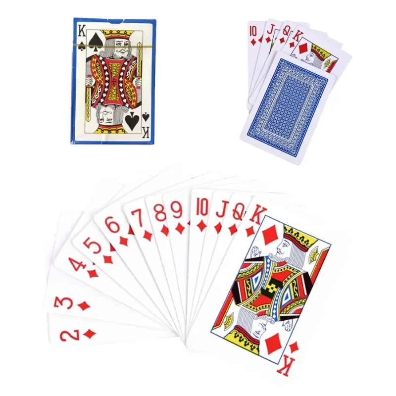 Naipes estándar impermeables 54 tamaño PVC King Poker Country juego de mesa de entretenimiento Soha para adultos 57X87mm