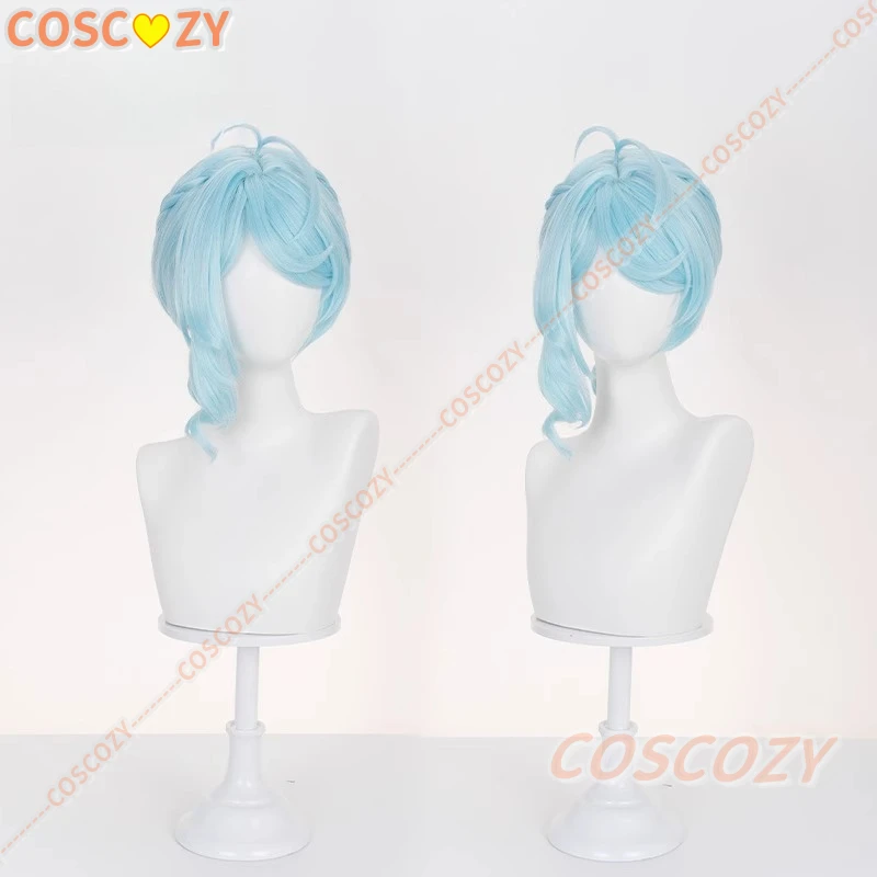Zenless zona zero semente cosplay peruca azul longo cabelo obol esquadrão festa de halloween feminino meninas carnaval role play adereços peruca livre boné