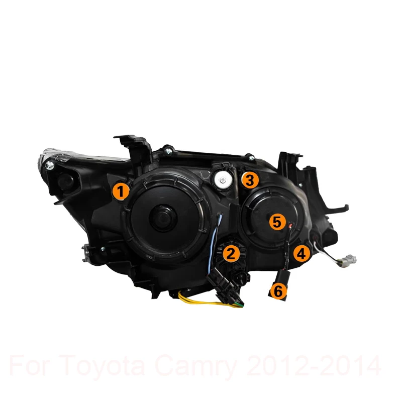 Car Styling for Toyota Camry Headlights 2012-2014 Camry V50 LED Headlight DRL Hid Head Lamp Angel Eye Bi Xenon Accessories
