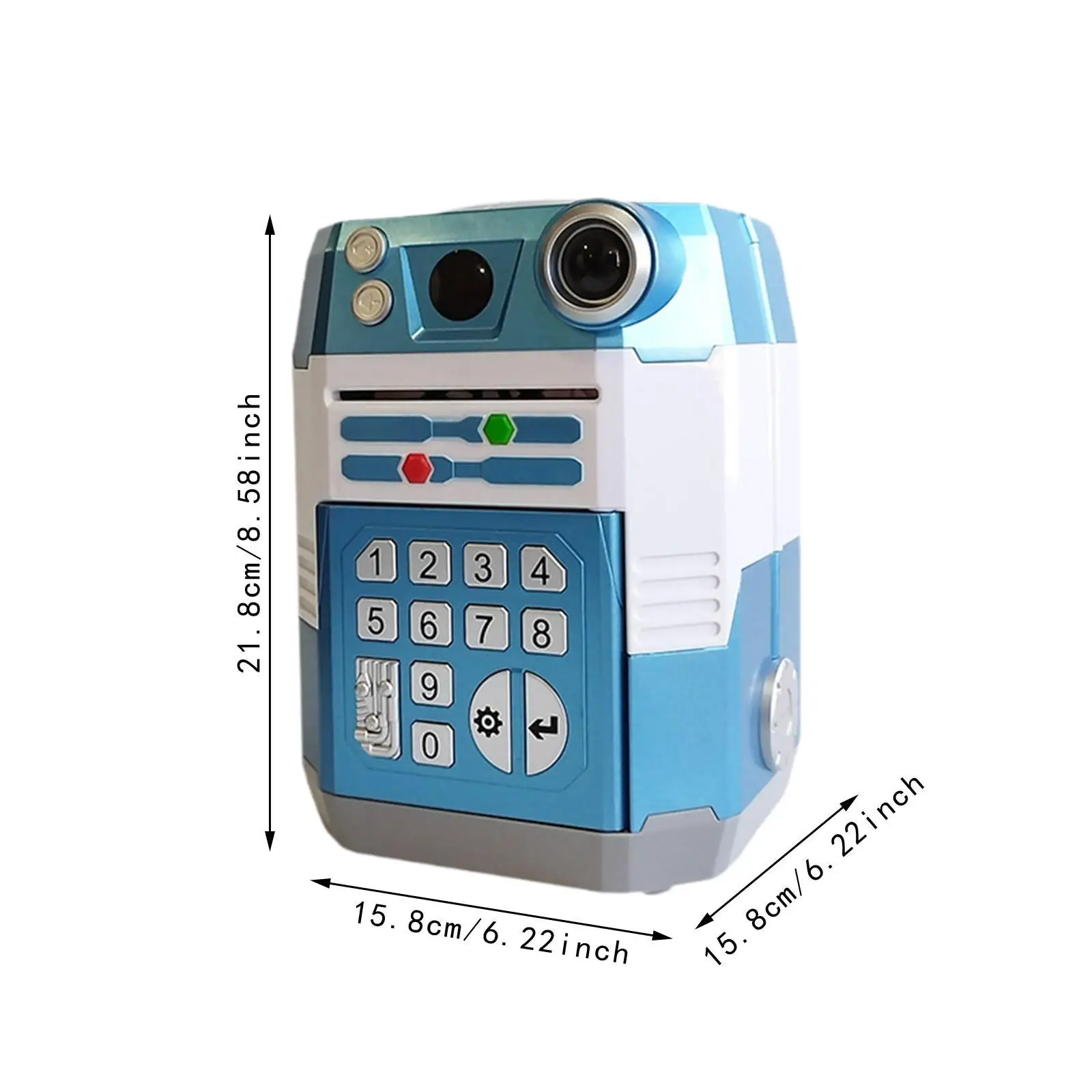 Electric ATM Money Bank Auto Scroll Machine Security Box Password ATM Machine for Children Age 3-8 Years Kids Girls Boys Gifts