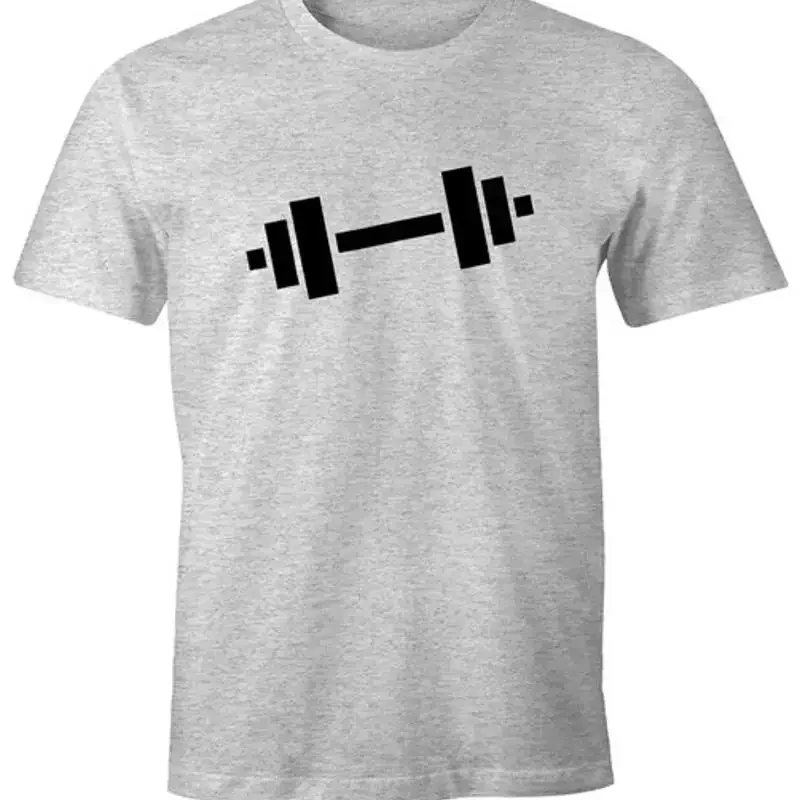 Mens T-Shirt Dumbbell Lude Carnival Fancy Dress Retro Fun Shirt Moonworks®