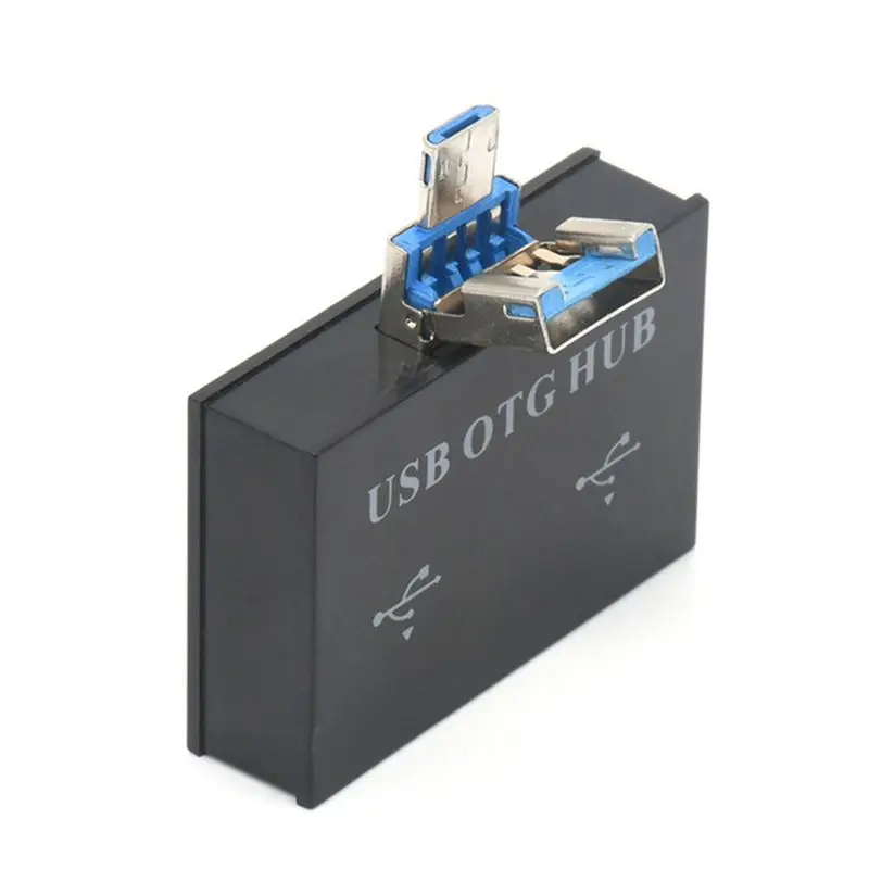 AA19 USB Hub Adapter Converter Male To Twin Charger Dual 2 Port for PC Computer Accessories USB 2.0 Splitter Hub 2 Ports,A