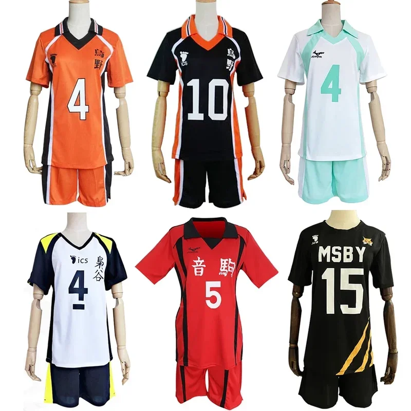 Anime Haikyuu Karasuno Sportswear Cosplay Costumes Nekoma High School Volleyball Club Shoyo Hinata Team Uniform Shirt Jerseys