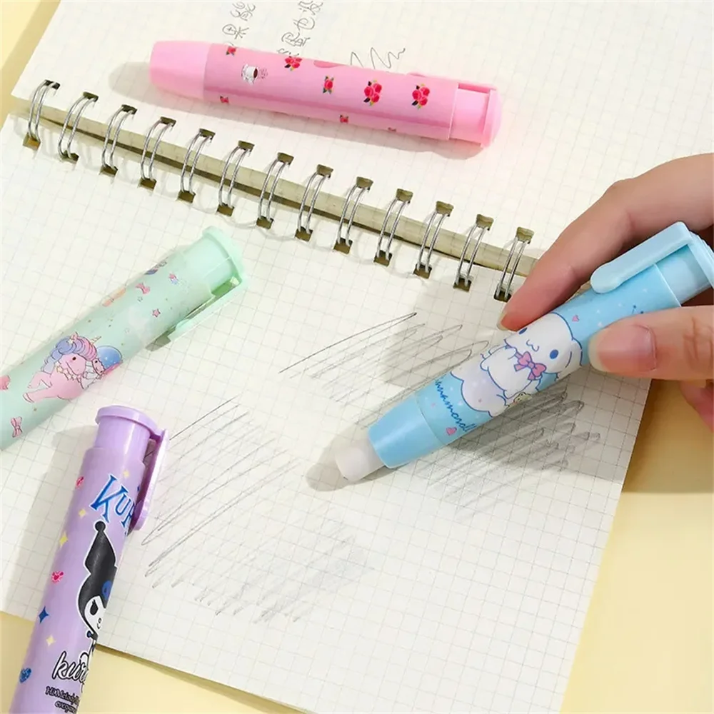 Creative Sanrio Hello Kitty Press Eraser Anime Kuromi Melody Cinnamoroll Cartoon Kawaii Stationery Gift Office School Supplies image 6