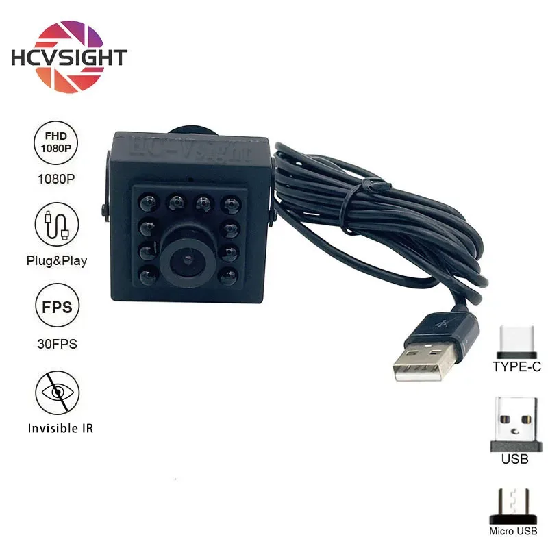 2MP HD 940nm Nachtzicht Infrarood USB Camera/OTG Micro USB/Type-C Drive-Gratis CCTV Beveiliging UVC Camera Voor Industrie GEBRUIK