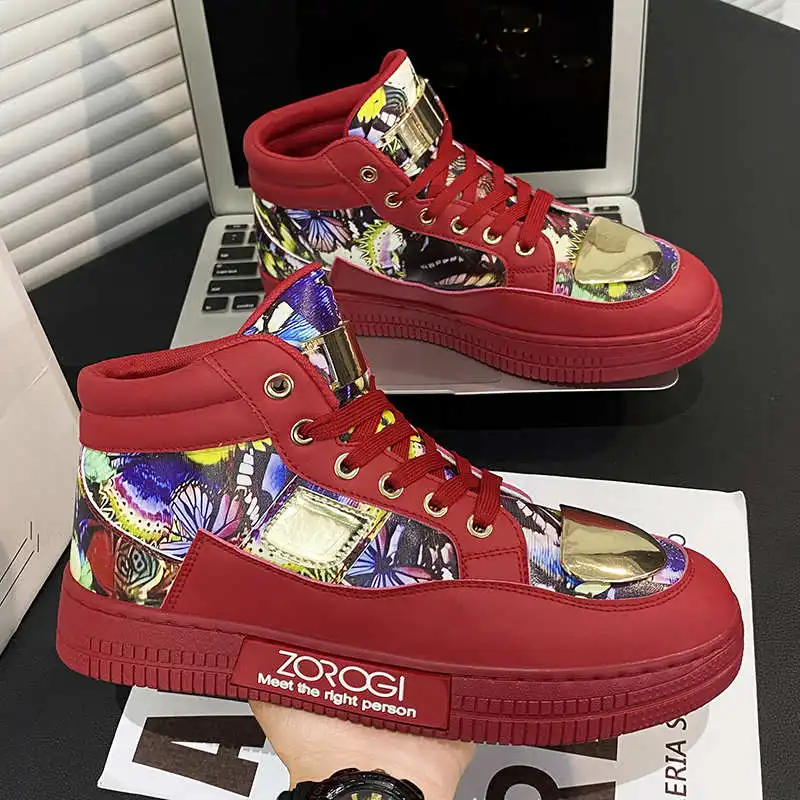 حذاء رياضي نسائي بكعب رفيع ونعل مسطح مقاس 42 حذاء من الجلد حذاء أخضر أسود عالي الجودة حذاء رياضي ترويجي #4