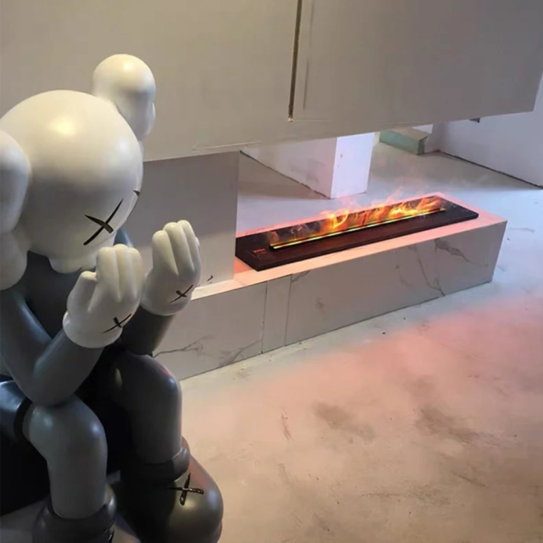 Fireplace3d Atomizing Fireplace Decoration Embedded Simulation Stove Electronic Humidifier Simulation Fire Steam Steam Fireplace