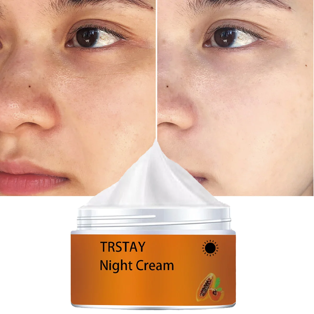

TRSTAY Ночной крем Увлажняющий, увлажняющий, отбеливающий тон кожи, выравнивающий крем для лица для различных типов кожи, беременных мам
