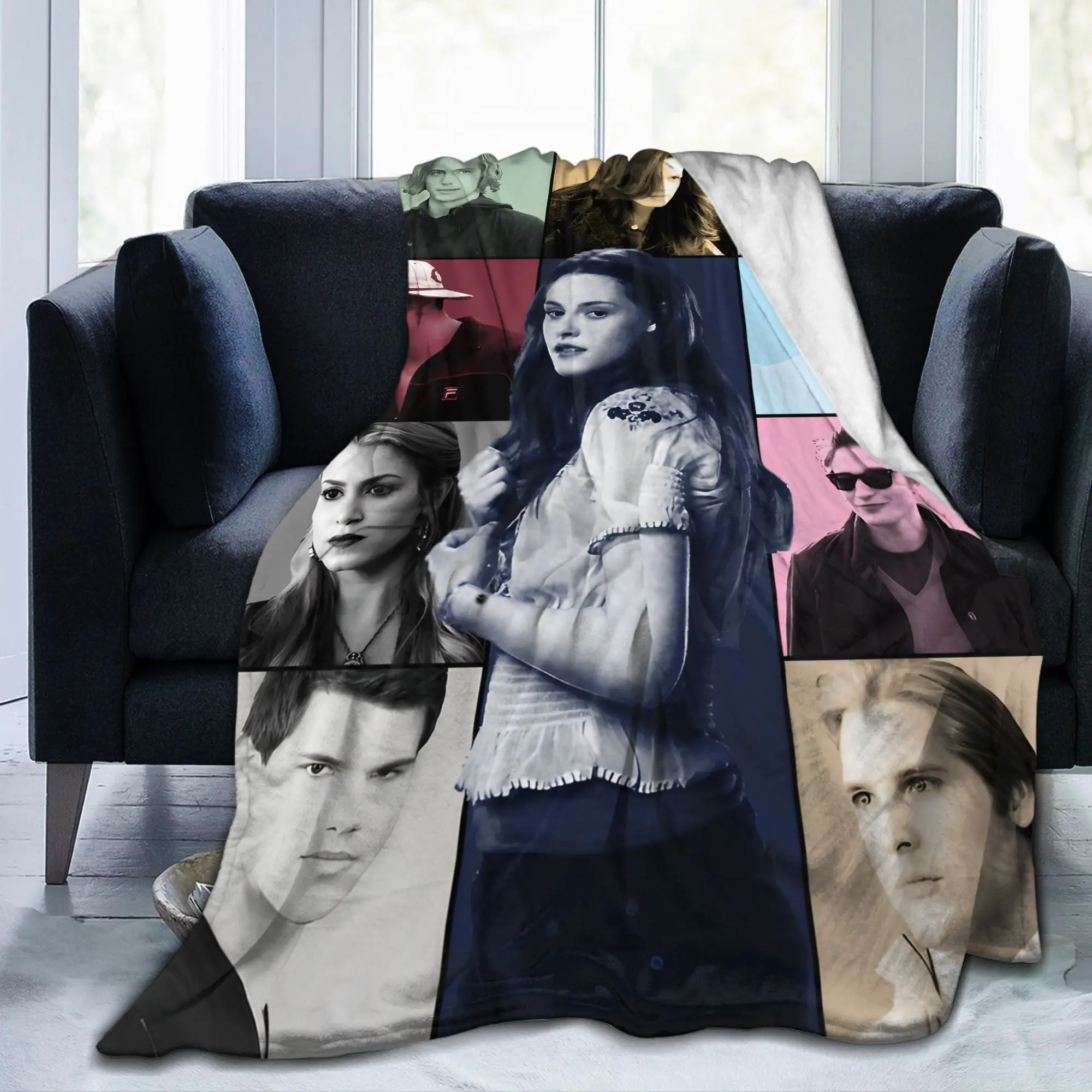 البطانيات الشفق ساغا الفانيلا الديكور بيلا جولة Eras تنفس سوبر الدافئة رمي بطانية للمنزل مكتب لحاف