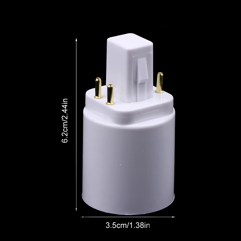 3Pcs 4 Pin Conductive G24 To E26/E27 Socket Adapter G24Q Lamp Base Adapter G24Q To Medium Light Socket Converter